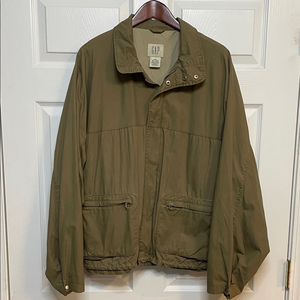 GAP vintage Y2K Men's Khaki Lightweight Jacket